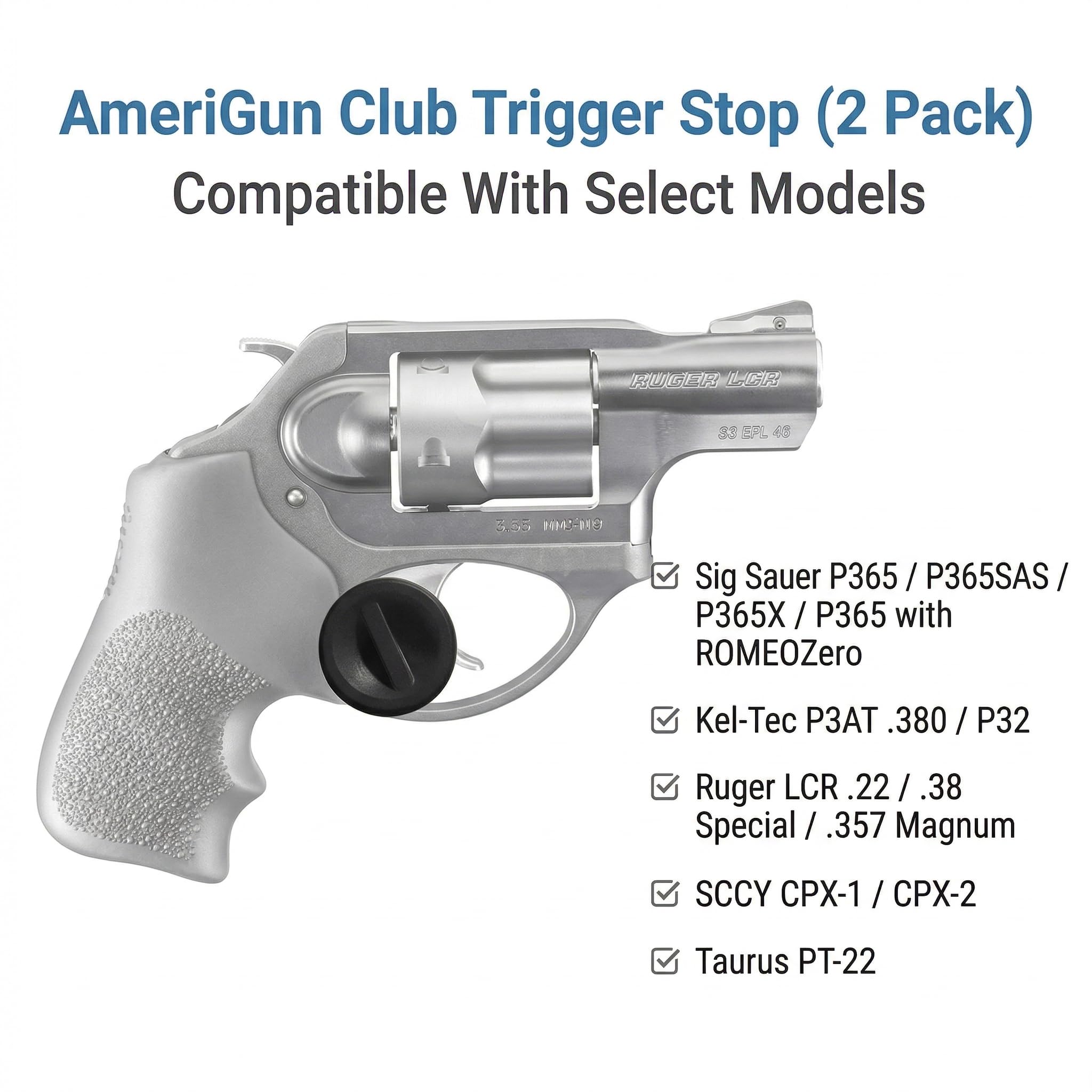Amazon.co.jp: Ruger LCRリボルバー22、38 Speclまたは357マグナム